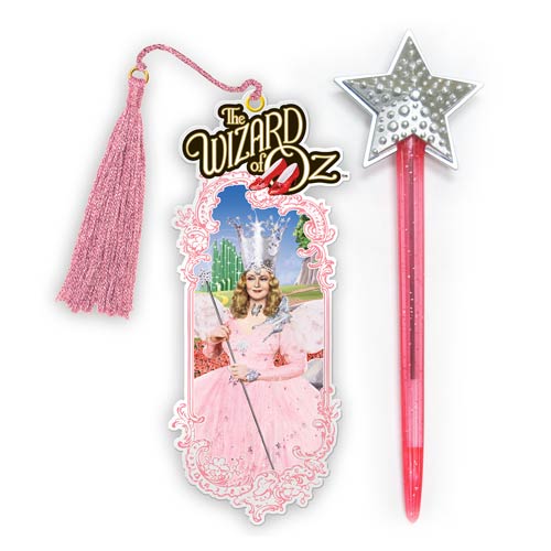 The Wizard of Oz Glinda Wand Pen and Bookmark Set